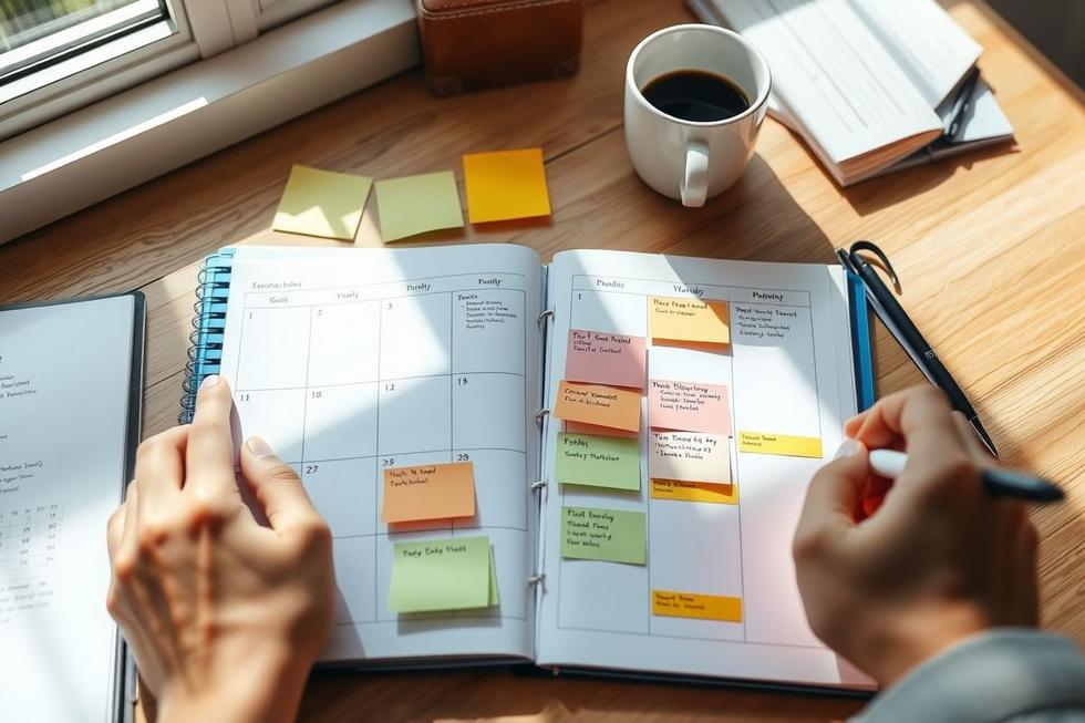 Planejamento diário e semanal para maximizar o tempo disponível
