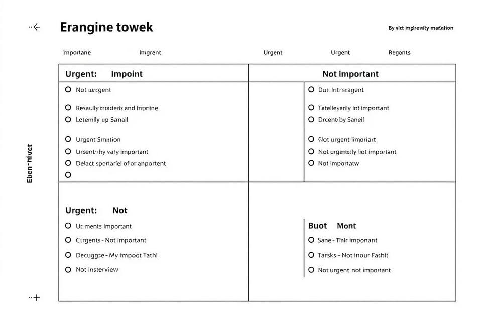 Organização Eficaz com Listas Prioritárias e Matriz de Eisenhower