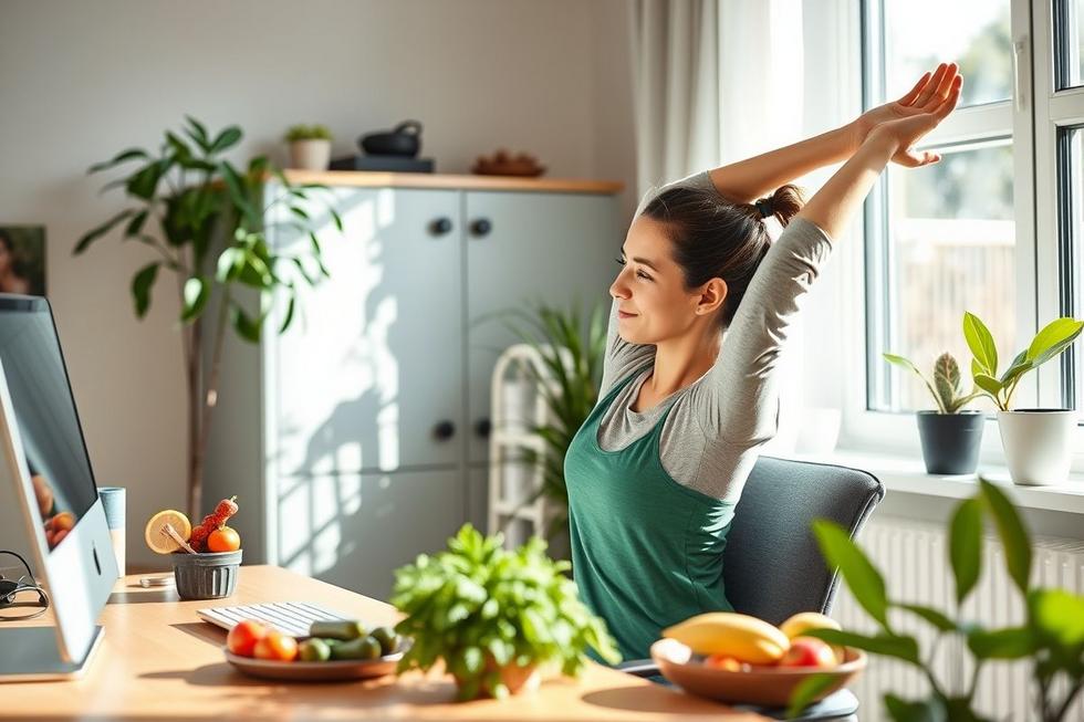 Como a Alimentação e o Exercício Influenciam diretamente na Produtividade Remota