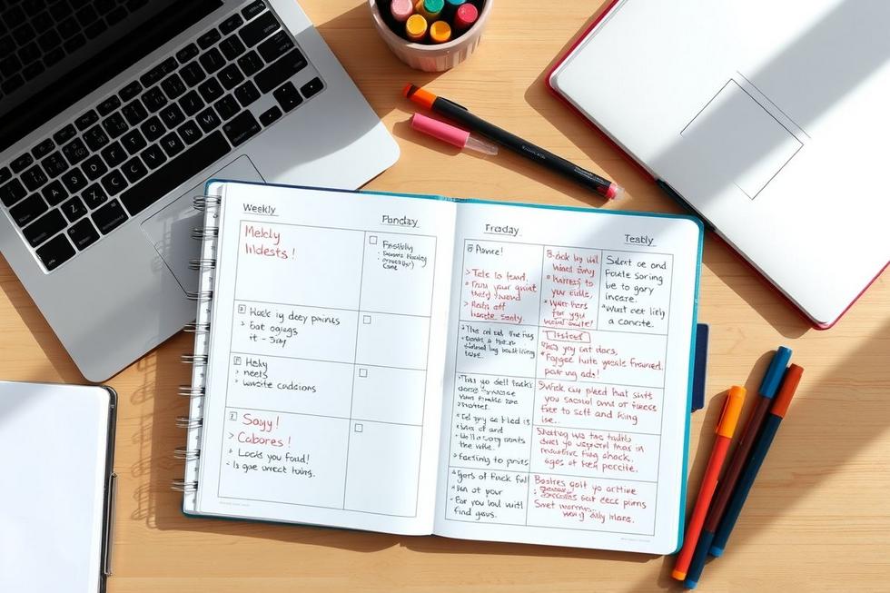 Organize sua Rotina com Planejamento Diário e Semanal